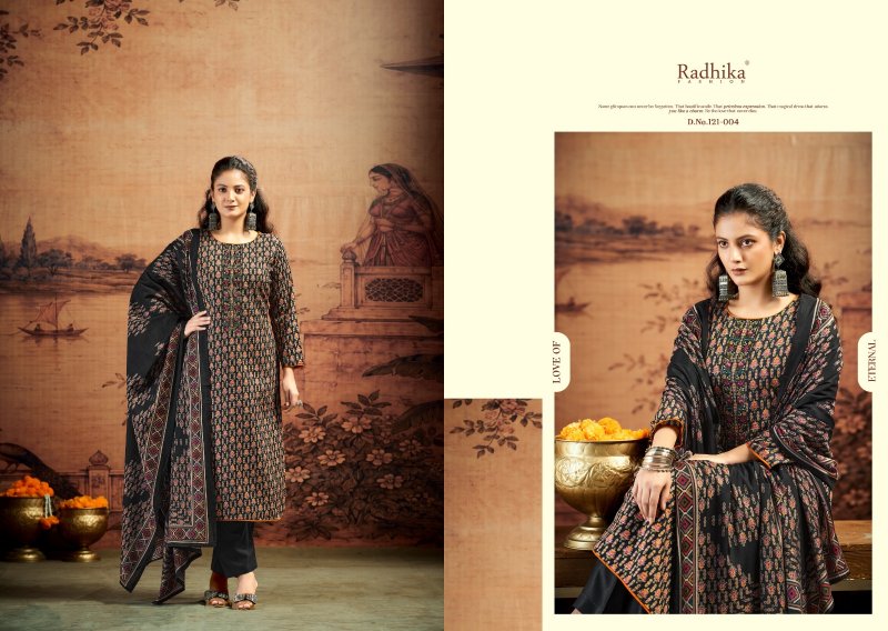 Kalki Advance Vol 5 By Radhika Jam Satin Dress Material 